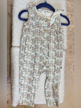 3 for $25 Floral-Print Cream Romper
